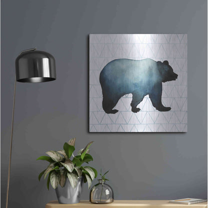 Luxe Metal Art 'Animal Silhouettes I' by Grace Popp, Metal Wall Art,24x24