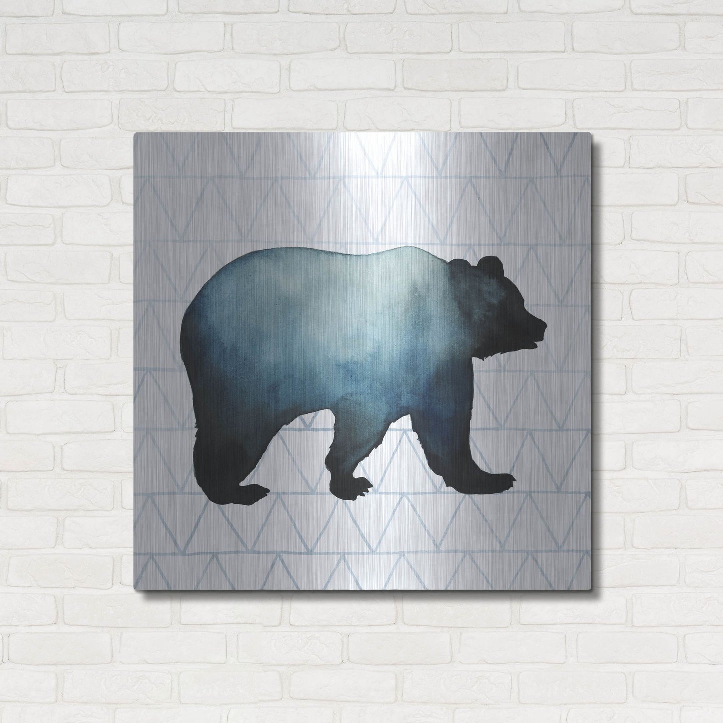 Luxe Metal Art 'Animal Silhouettes I' by Grace Popp, Metal Wall Art,36x36