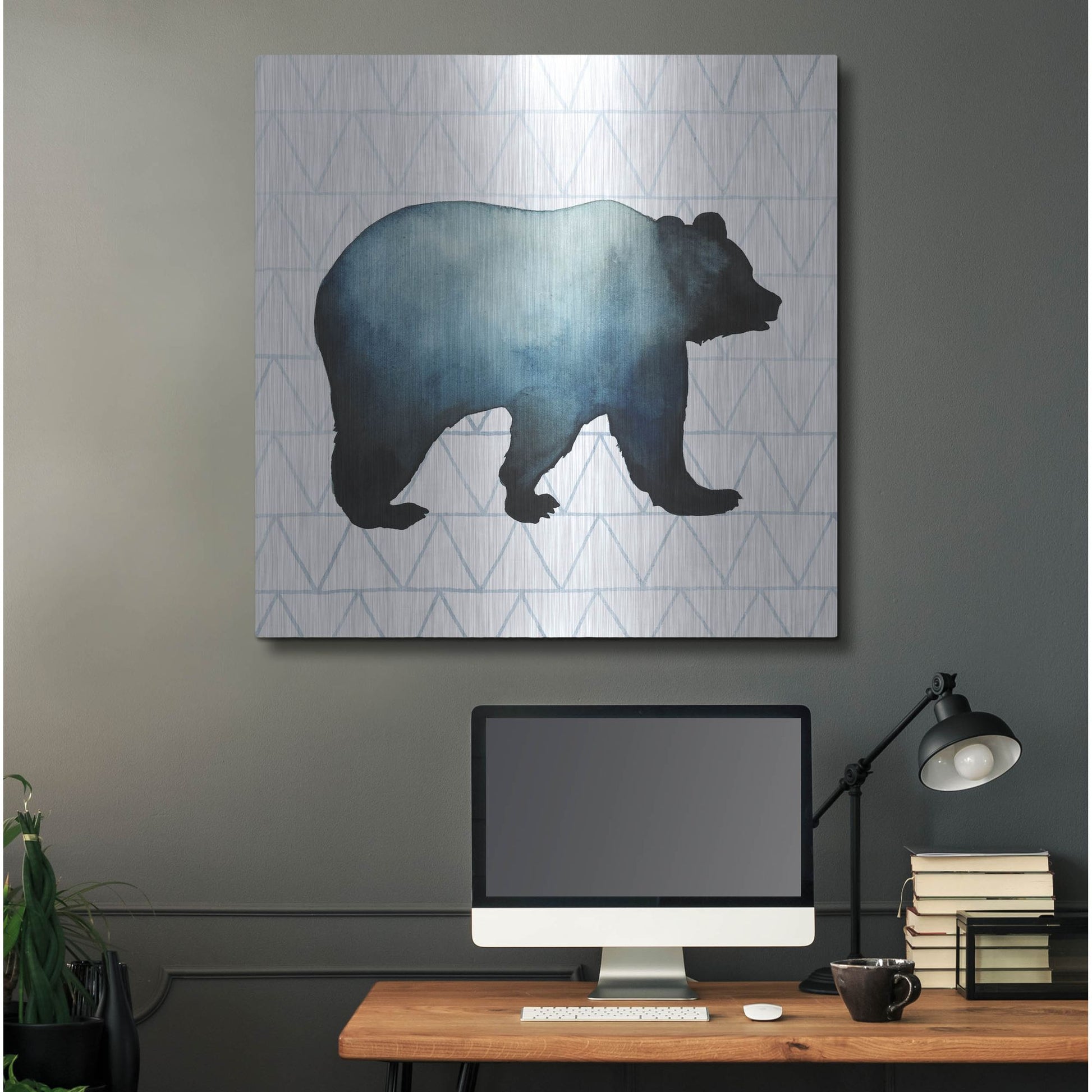 Luxe Metal Art 'Animal Silhouettes I' by Grace Popp, Metal Wall Art,36x36