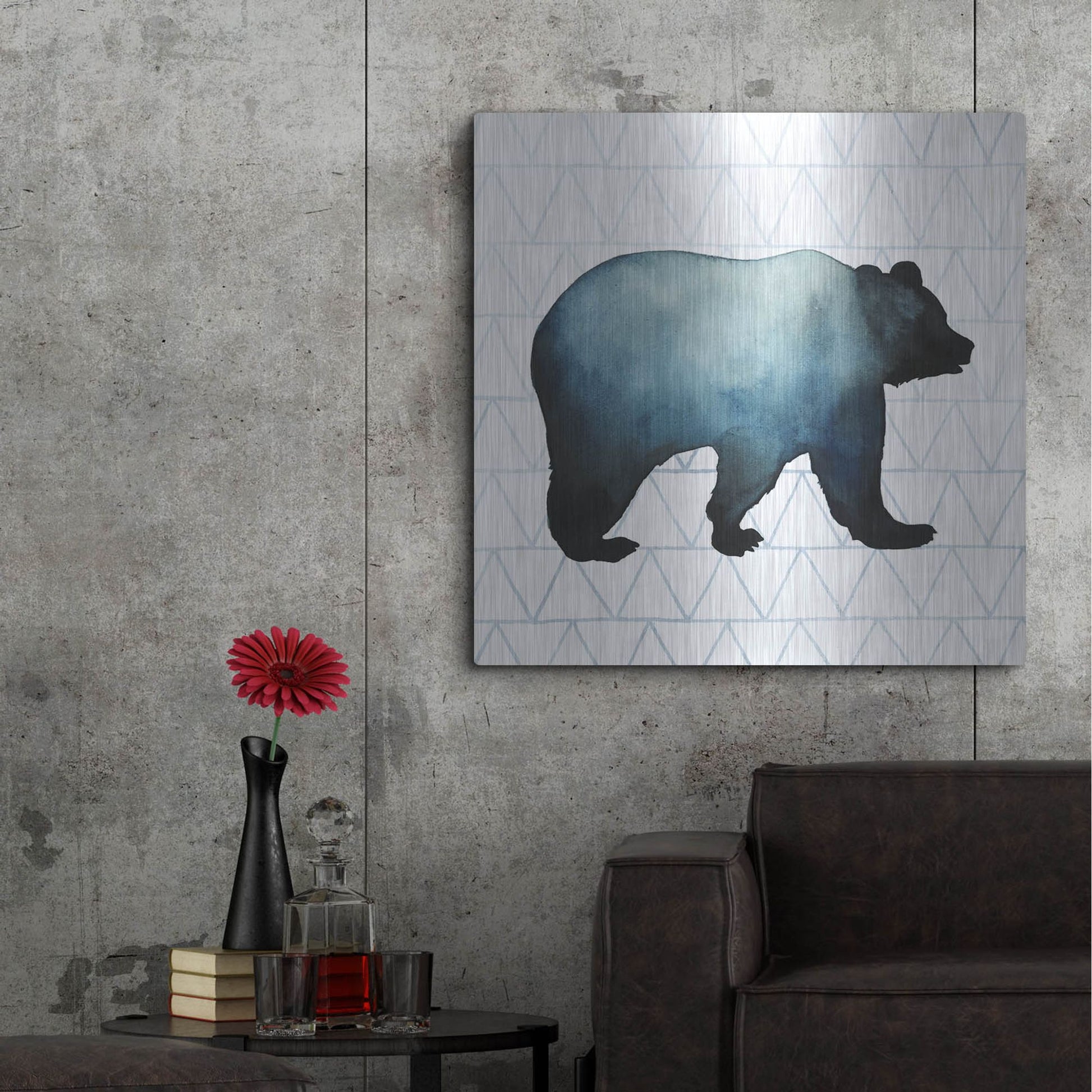 Luxe Metal Art 'Animal Silhouettes I' by Grace Popp, Metal Wall Art,36x36