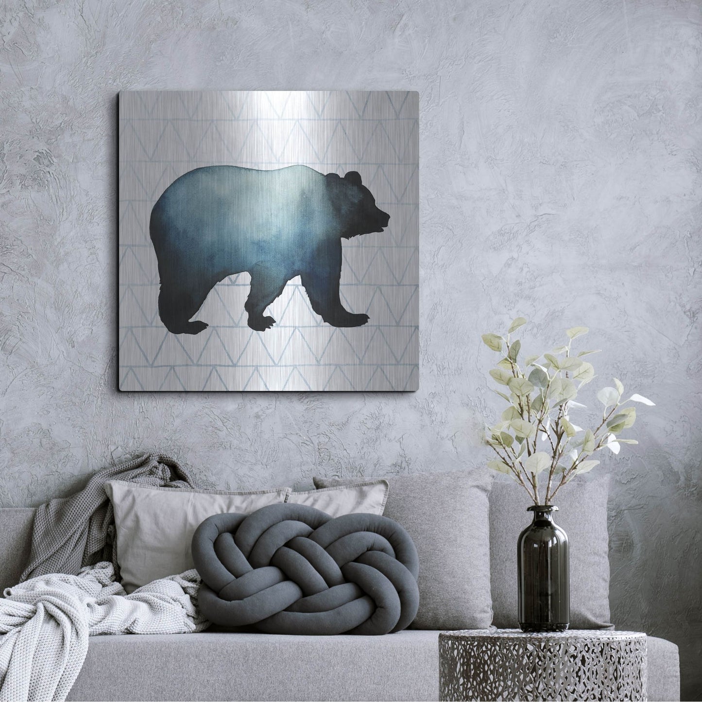 Luxe Metal Art 'Animal Silhouettes I' by Grace Popp, Metal Wall Art,36x36