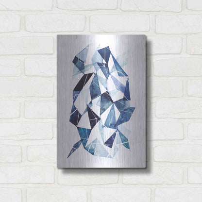 Luxe Metal Art 'Chrysalis II' by Grace Popp, Metal Wall Art,12x16