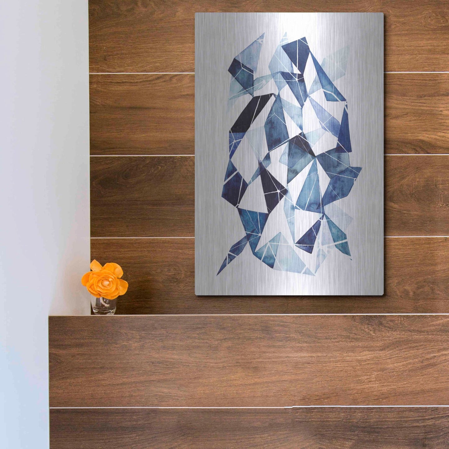 Luxe Metal Art 'Chrysalis II' by Grace Popp, Metal Wall Art,12x16