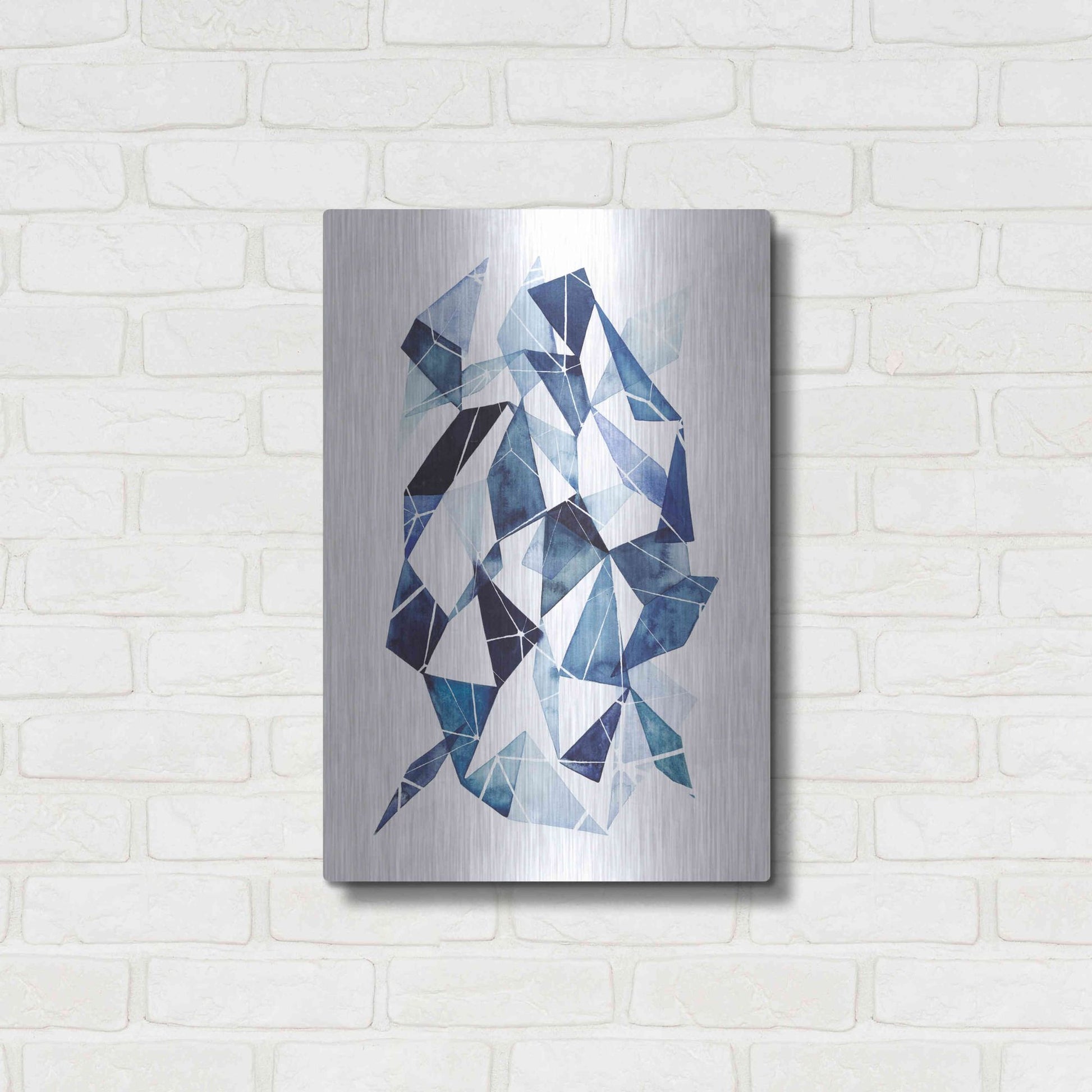 Luxe Metal Art 'Chrysalis II' by Grace Popp, Metal Wall Art,16x24