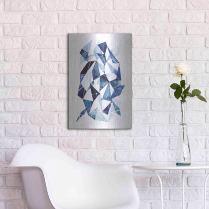 Luxe Metal Art 'Chrysalis II' by Grace Popp, Metal Wall Art,16x24