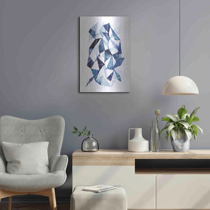 Luxe Metal Art 'Chrysalis II' by Grace Popp, Metal Wall Art,16x24
