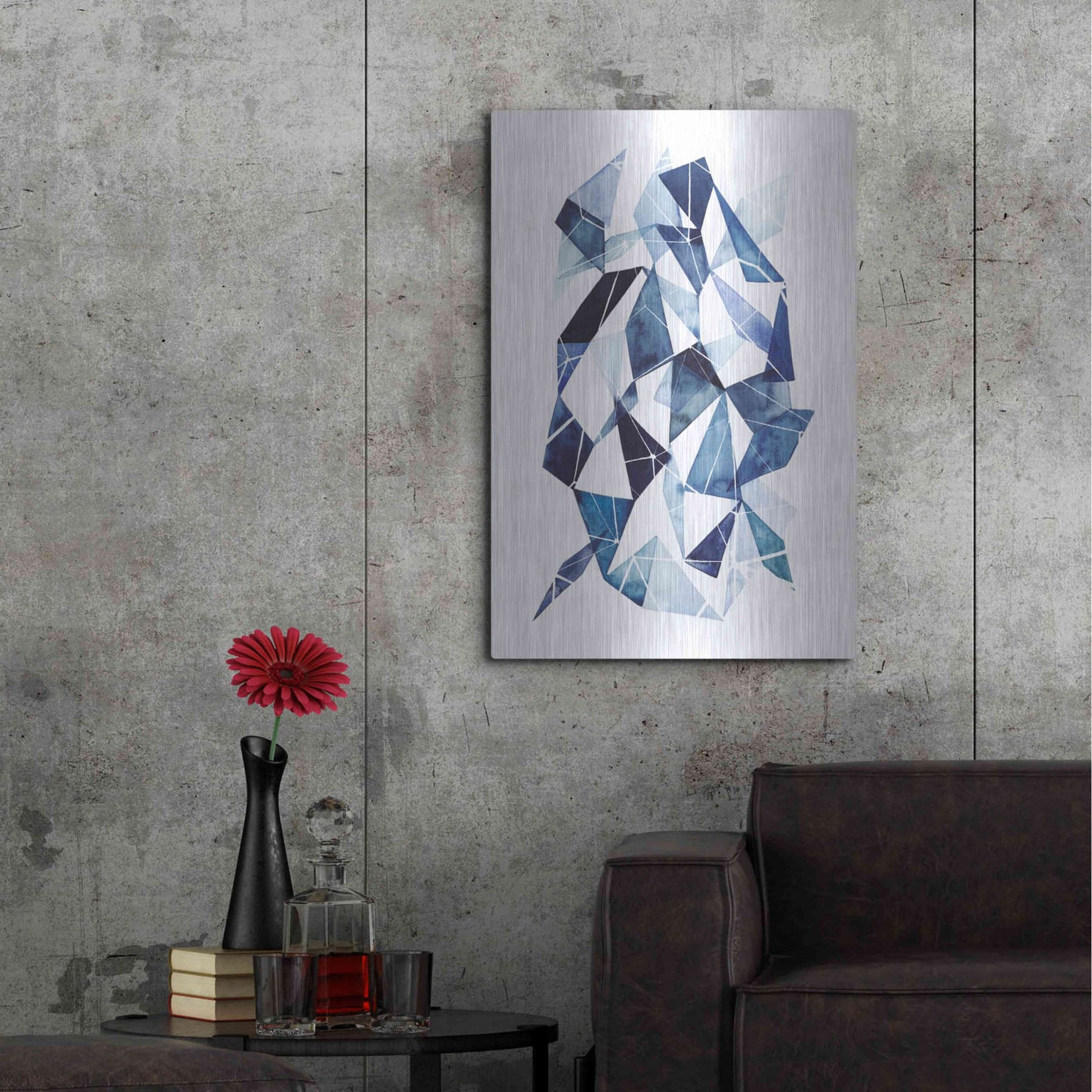 Luxe Metal Art 'Chrysalis II' by Grace Popp, Metal Wall Art,24x36
