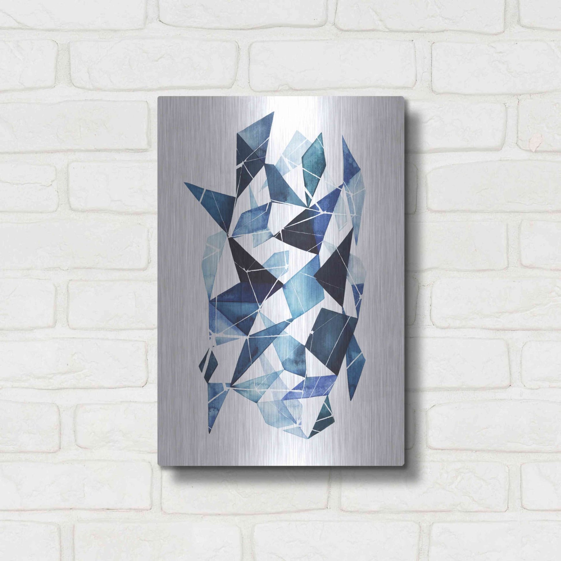 Luxe Metal Art 'Chrysalis I' by Grace Popp, Metal Wall Art,12x16