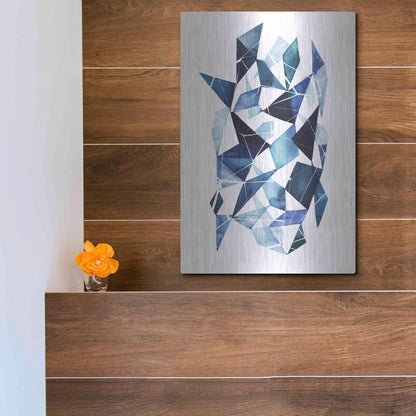 Luxe Metal Art 'Chrysalis I' by Grace Popp, Metal Wall Art,12x16