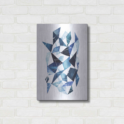 Luxe Metal Art 'Chrysalis I' by Grace Popp, Metal Wall Art,16x24