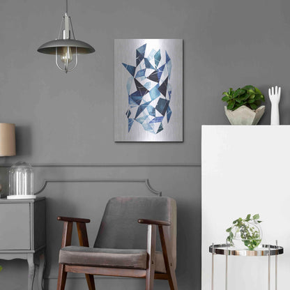 Luxe Metal Art 'Chrysalis I' by Grace Popp, Metal Wall Art,16x24