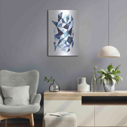 Luxe Metal Art 'Chrysalis I' by Grace Popp, Metal Wall Art,16x24