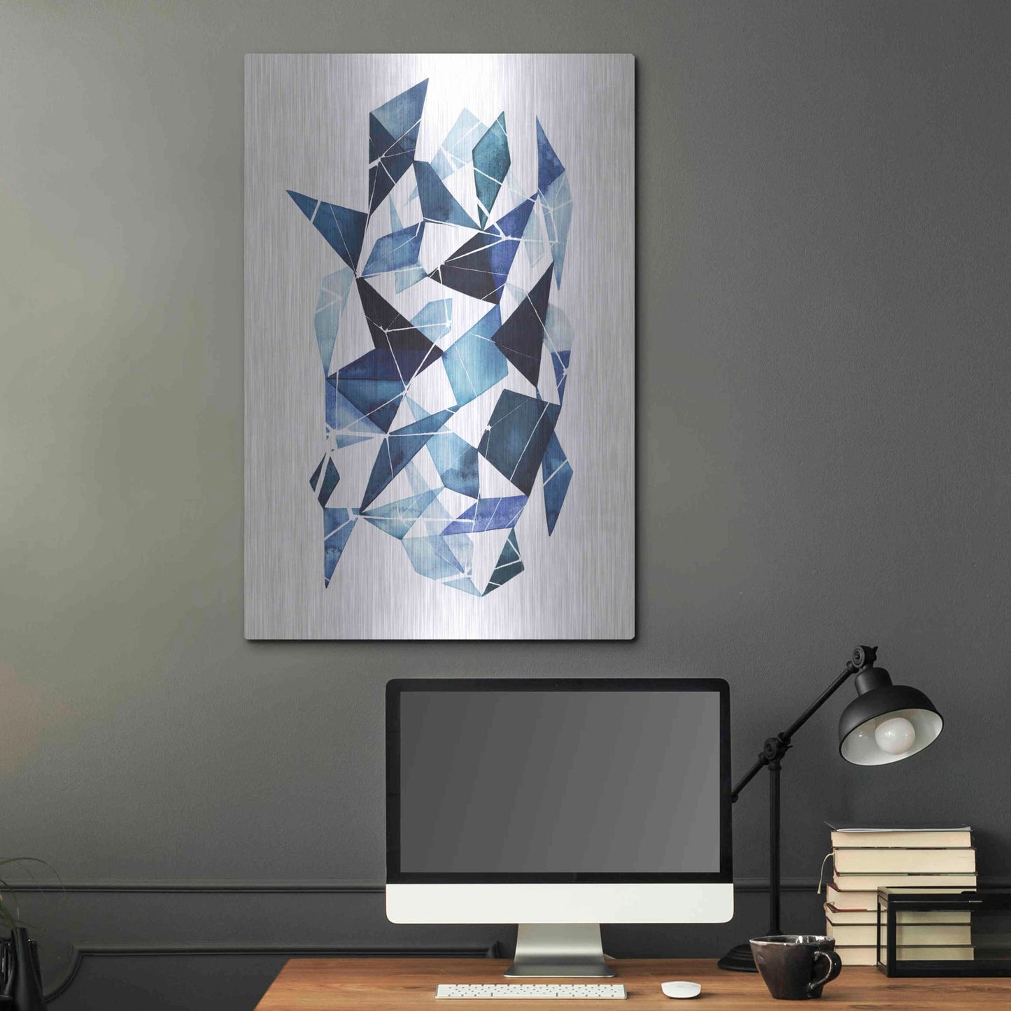 Luxe Metal Art 'Chrysalis I' by Grace Popp, Metal Wall Art,24x36