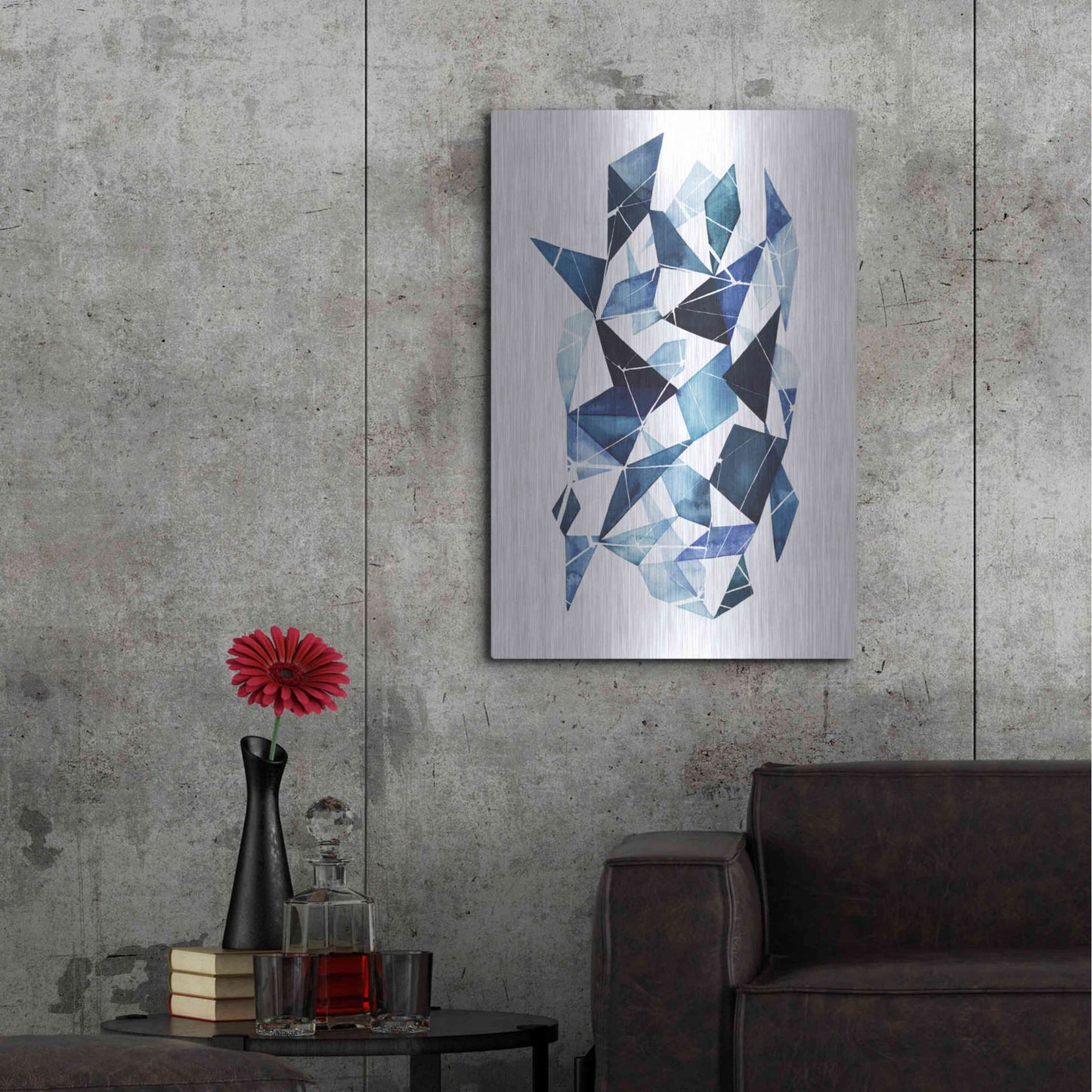Luxe Metal Art 'Chrysalis I' by Grace Popp, Metal Wall Art,24x36