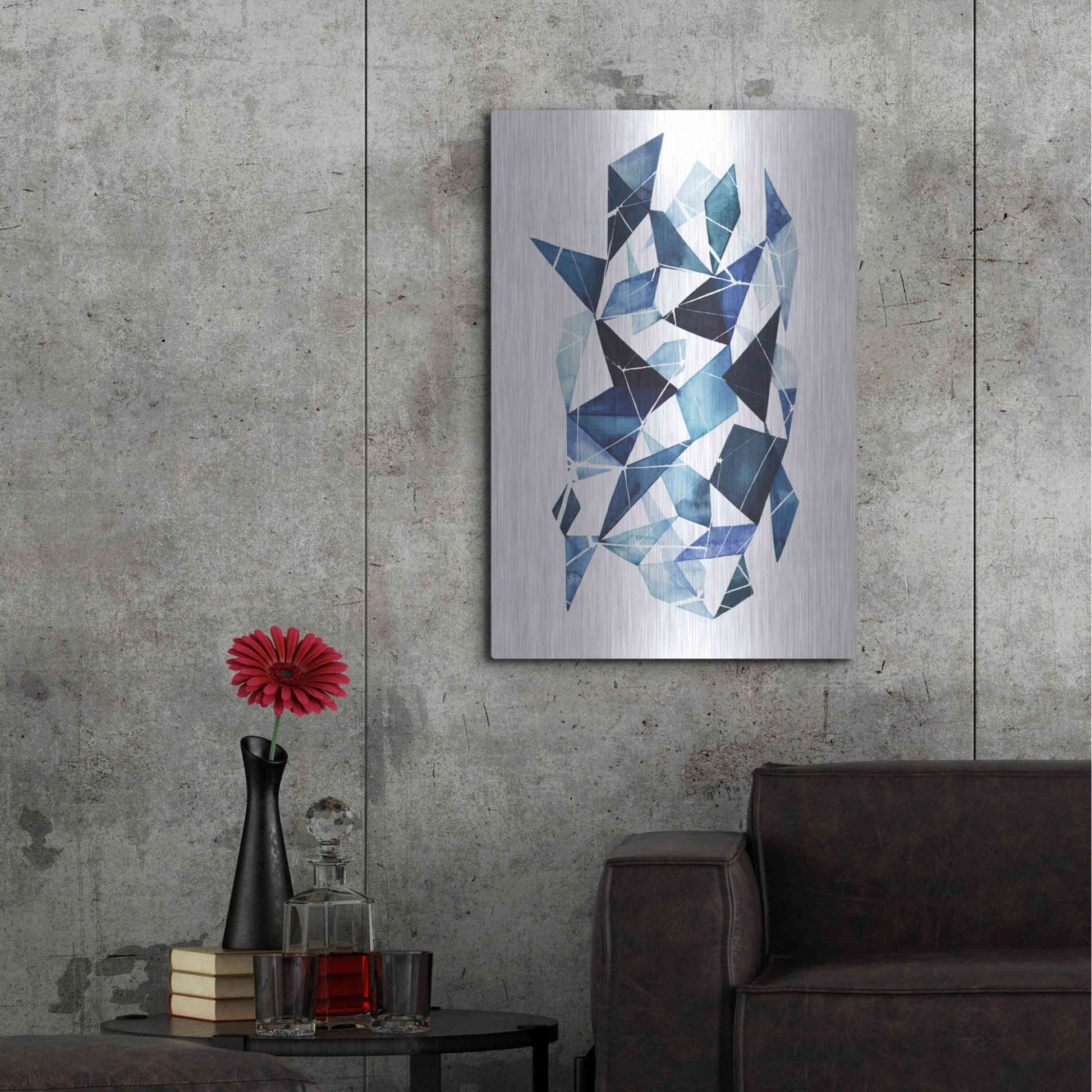 Luxe Metal Art 'Chrysalis I' by Grace Popp, Metal Wall Art,24x36