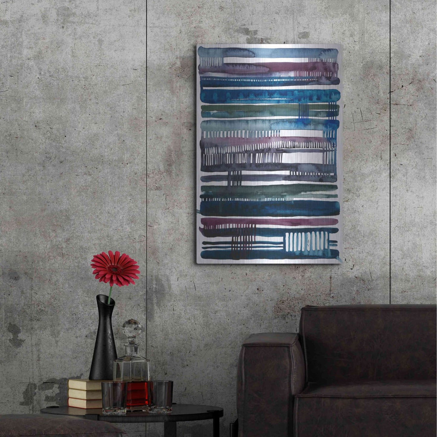 Luxe Metal Art 'Collapse II' by Grace Popp, Metal Wall Art,24x36