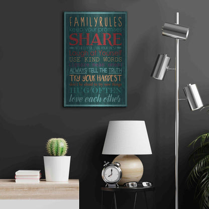 Luxe Metal Art 'Spice Family Rules I' by Grace Popp, Metal Wall Art,16x24