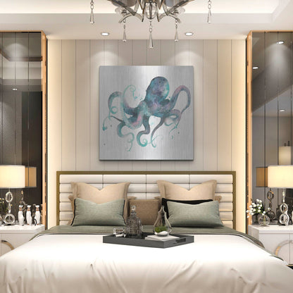 Luxe Metal Art 'Tentacles II' by Grace Popp, Metal Wall Art,36x36