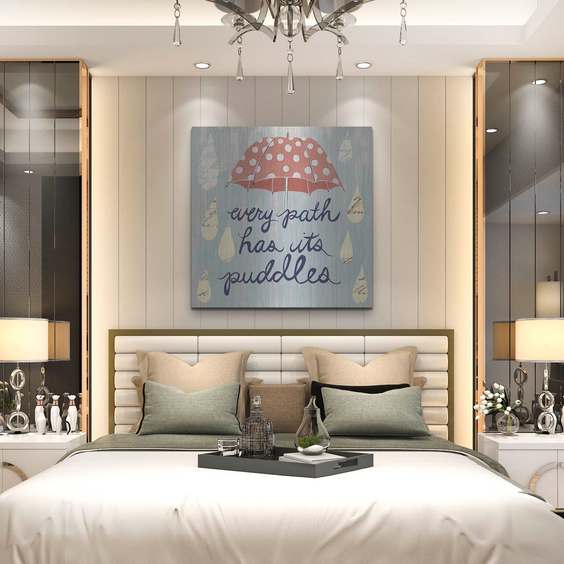 Luxe Metal Art 'Rainy Day II' by Grace Popp, Metal Wall Art,36x36