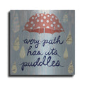 Luxe Metal Art 'Rainy Day II' by Grace Popp, Metal Wall Art