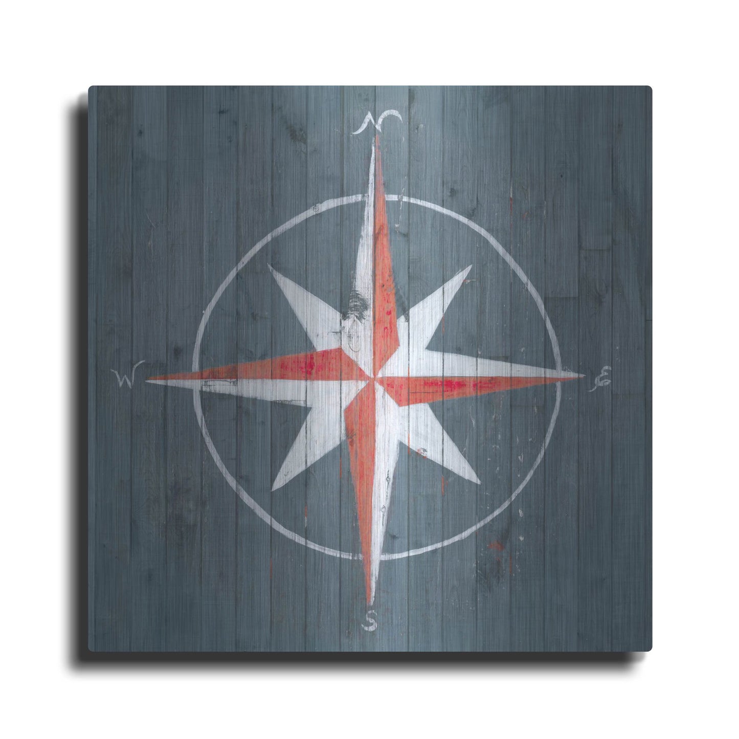 Luxe Metal Art 'Nautical Plank III' by Grace Popp, Metal Wall Art