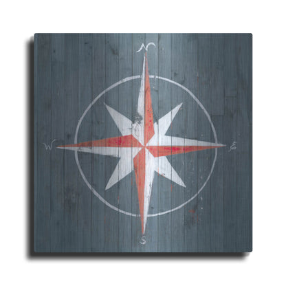 Luxe Metal Art 'Nautical Plank III' by Grace Popp, Metal Wall Art