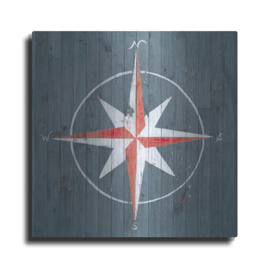 Luxe Metal Art 'Nautical Plank III' by Grace Popp, Metal Wall Art