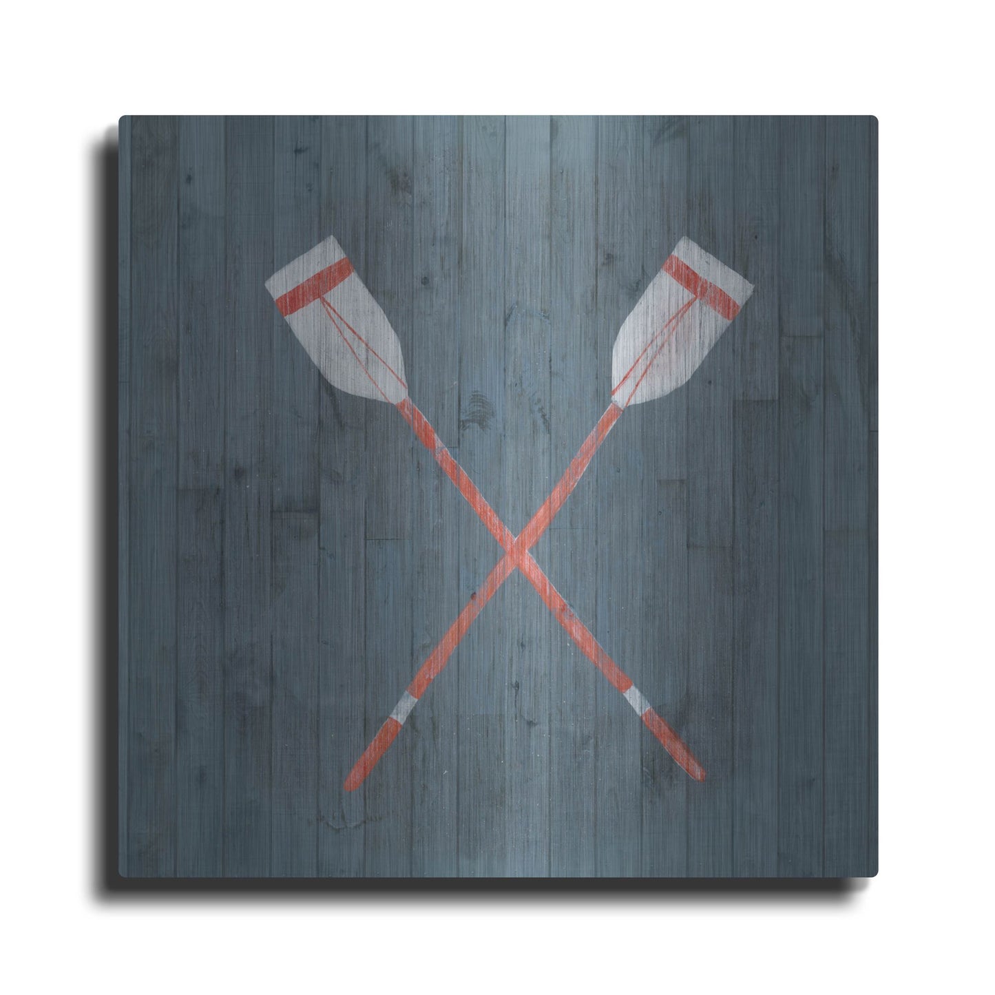 Luxe Metal Art 'Nautical Plank II' by Grace Popp, Metal Wall Art