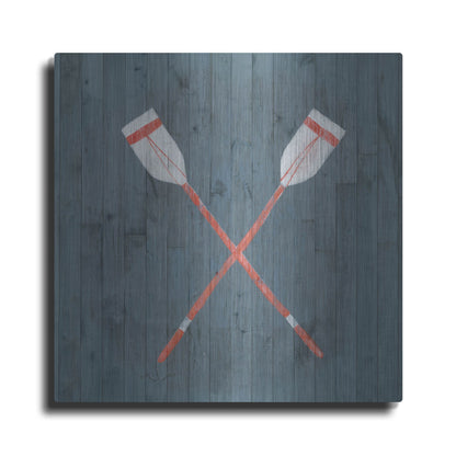 Luxe Metal Art 'Nautical Plank II' by Grace Popp, Metal Wall Art