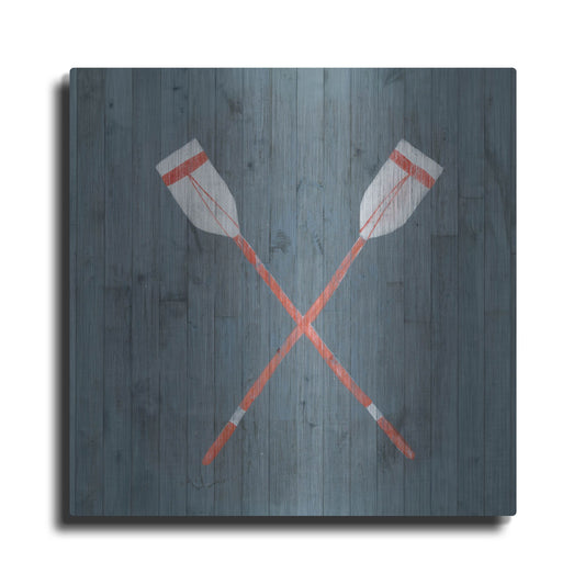 Luxe Metal Art 'Nautical Plank II' by Grace Popp, Metal Wall Art