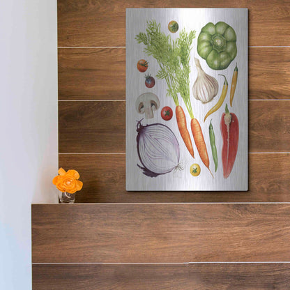 Luxe Metal Art 'Home Harvest I' by Grace Popp, Metal Wall Art,12x16