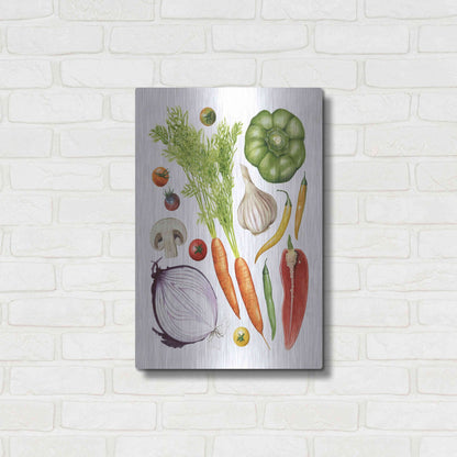 Luxe Metal Art 'Home Harvest I' by Grace Popp, Metal Wall Art,16x24