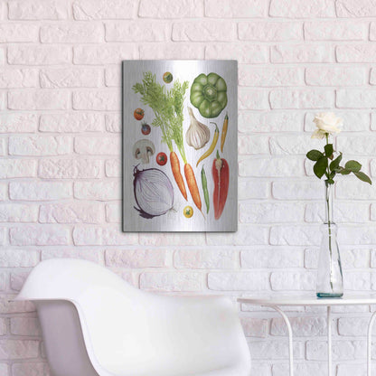 Luxe Metal Art 'Home Harvest I' by Grace Popp, Metal Wall Art,16x24