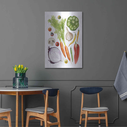 Luxe Metal Art 'Home Harvest I' by Grace Popp, Metal Wall Art,24x36