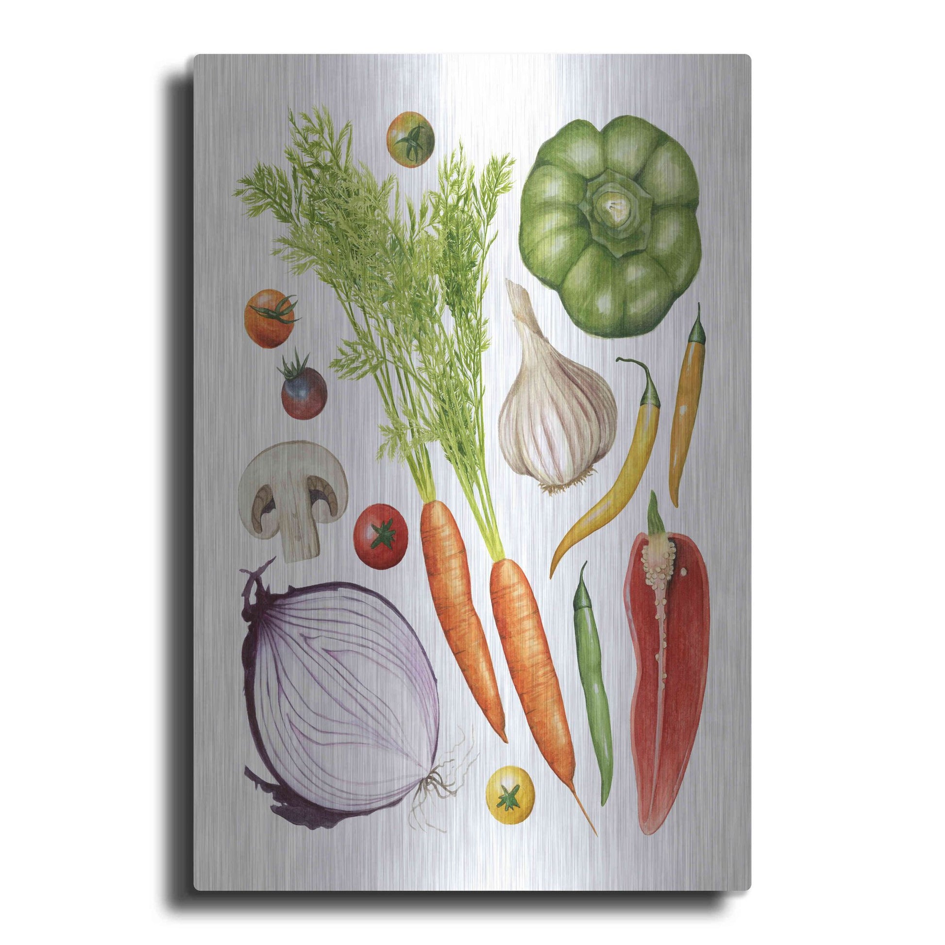 Luxe Metal Art 'Home Harvest I' by Grace Popp, Metal Wall Art