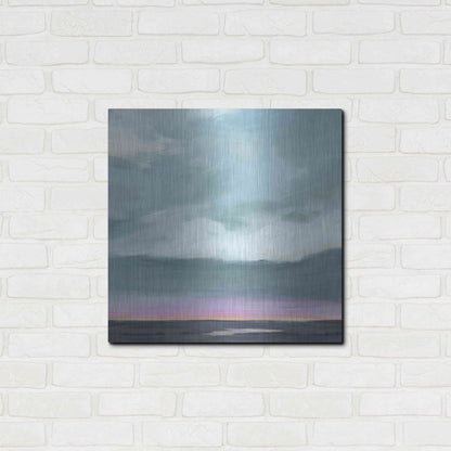 Luxe Metal Art 'Amethyst Marsh II' by Grace Popp, Metal Wall Art,24x24