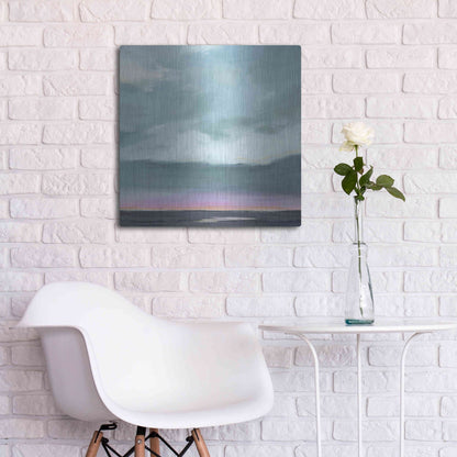 Luxe Metal Art 'Amethyst Marsh II' by Grace Popp, Metal Wall Art,24x24