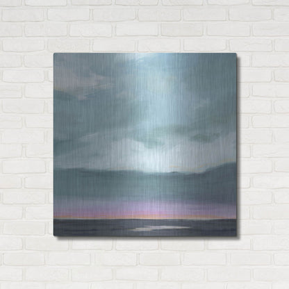 Luxe Metal Art 'Amethyst Marsh II' by Grace Popp, Metal Wall Art,36x36