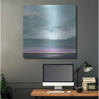 Luxe Metal Art 'Amethyst Marsh II' by Grace Popp, Metal Wall Art,36x36
