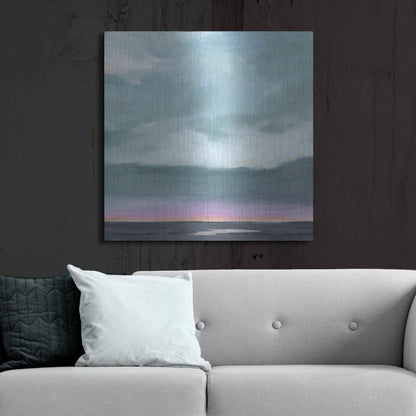 Luxe Metal Art 'Amethyst Marsh II' by Grace Popp, Metal Wall Art,36x36