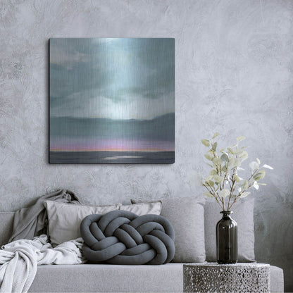 Luxe Metal Art 'Amethyst Marsh II' by Grace Popp, Metal Wall Art,36x36