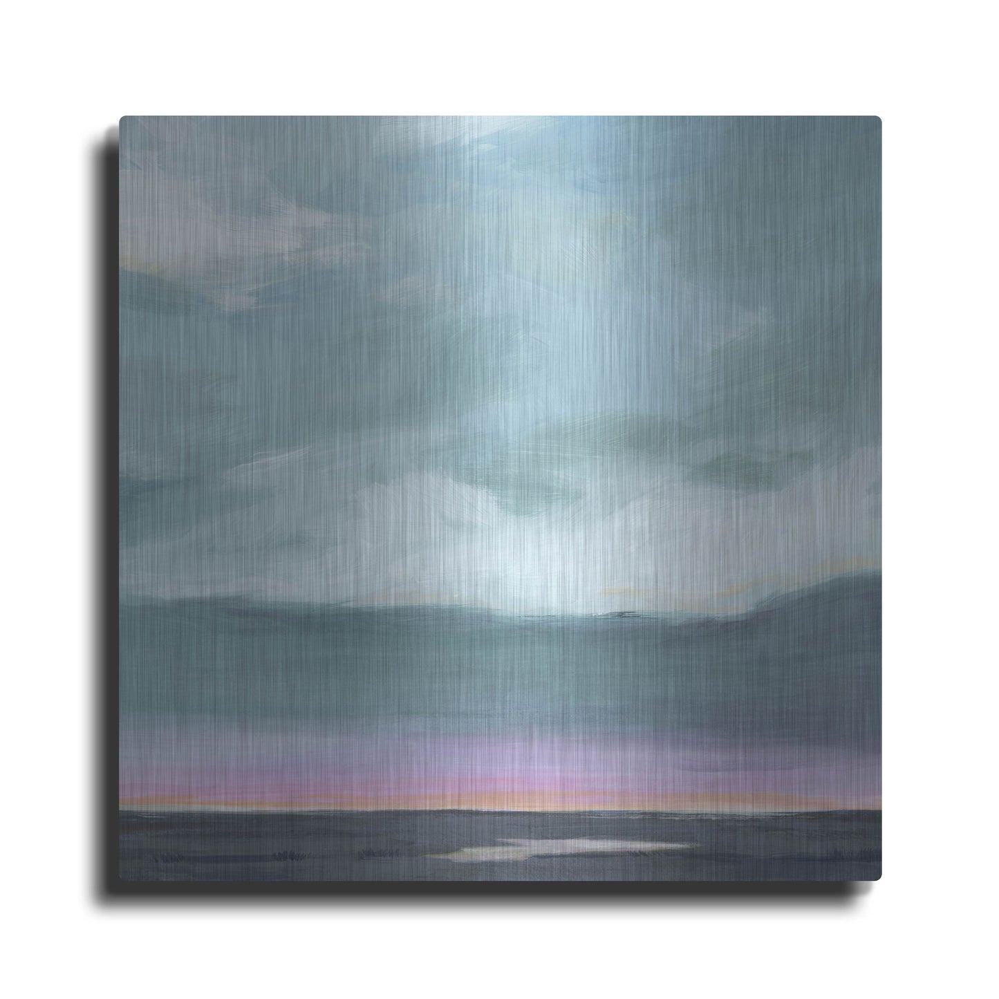Luxe Metal Art 'Amethyst Marsh II' by Grace Popp, Metal Wall Art