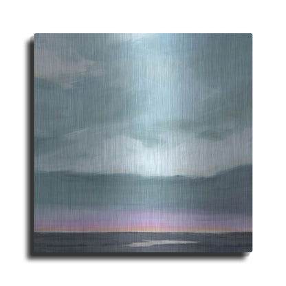 Luxe Metal Art 'Amethyst Marsh II' by Grace Popp, Metal Wall Art