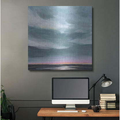 Luxe Metal Art 'Amethyst Marsh I' by Grace Popp, Metal Wall Art,36x36