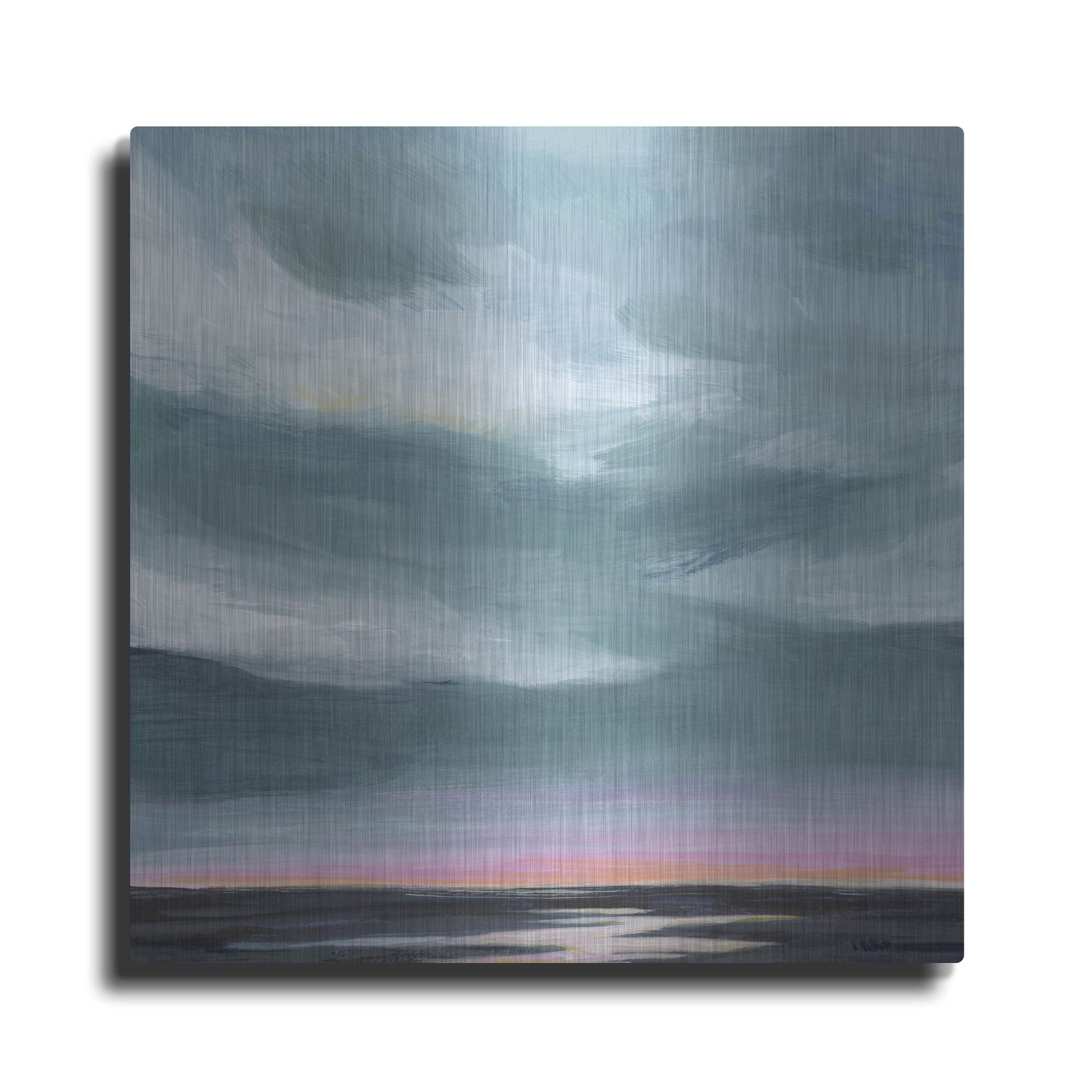 Luxe Metal Art 'Amethyst Marsh I' by Grace Popp, Metal Wall Art
