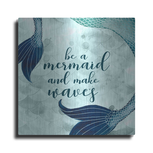 Luxe Metal Art 'Mermaid Inspirations I' by Grace Popp, Metal Wall Art