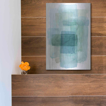 Luxe Metal Art 'Wave Spector I' by Grace Popp, Metal Wall Art,12x16