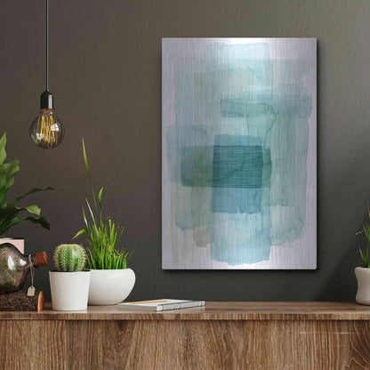 Luxe Metal Art 'Wave Spector I' by Grace Popp, Metal Wall Art,12x16