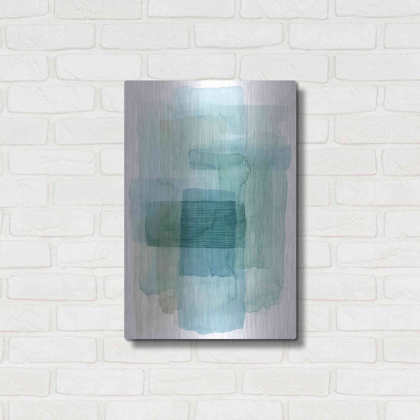 Luxe Metal Art 'Wave Spector I' by Grace Popp, Metal Wall Art,16x24