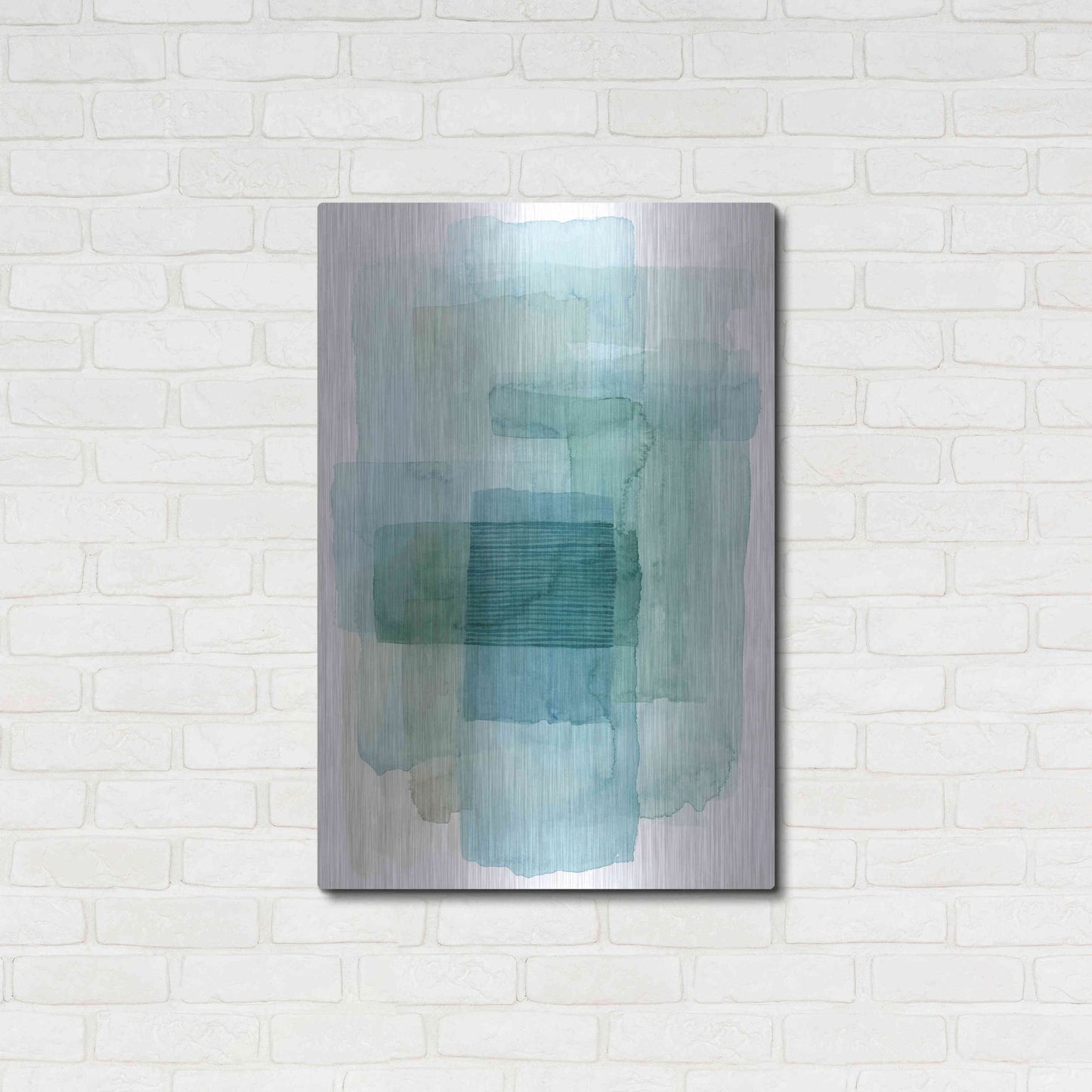 Luxe Metal Art 'Wave Spector I' by Grace Popp, Metal Wall Art,24x36